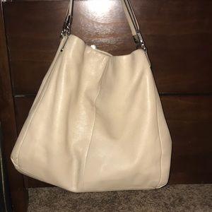 Nude Coach Purse w/ Pink Lining